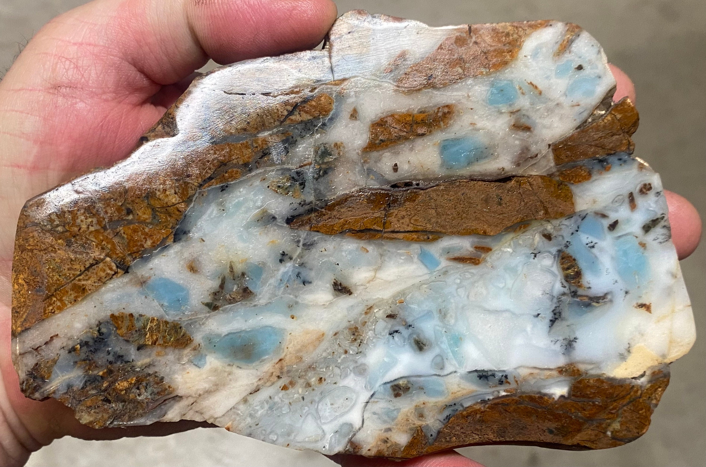 BC Ocean Picture Stone Brecciated Rough Slab 303 Grams Etsy
