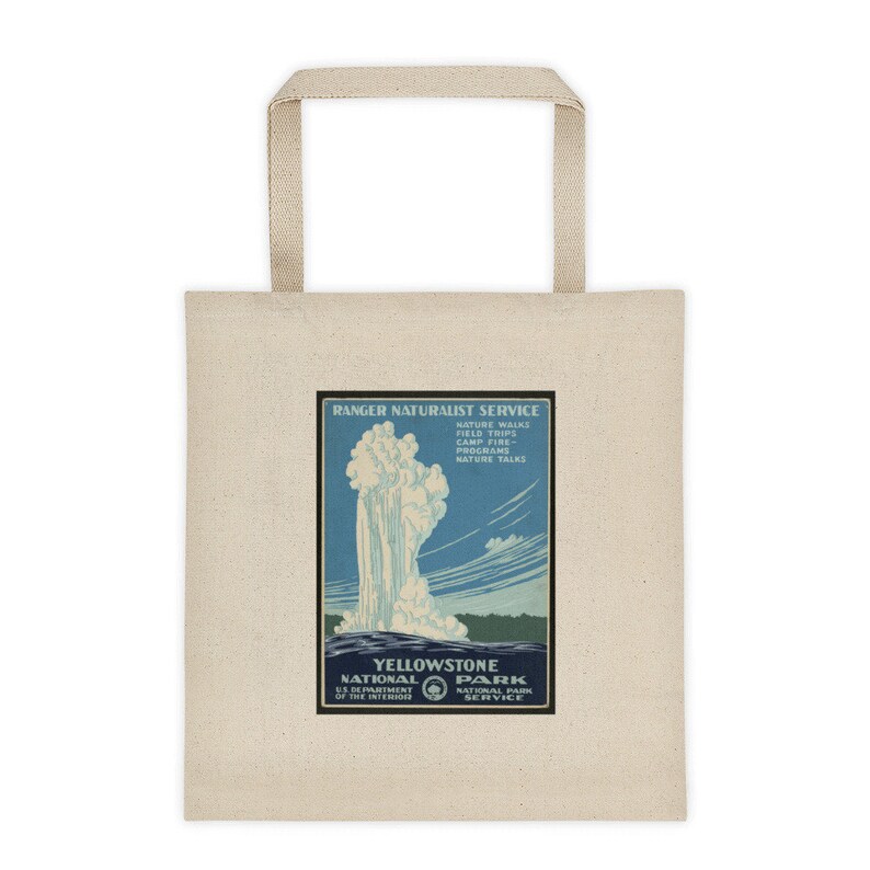 Yellowstone U.S National Park Old Faithful Tote Bag
