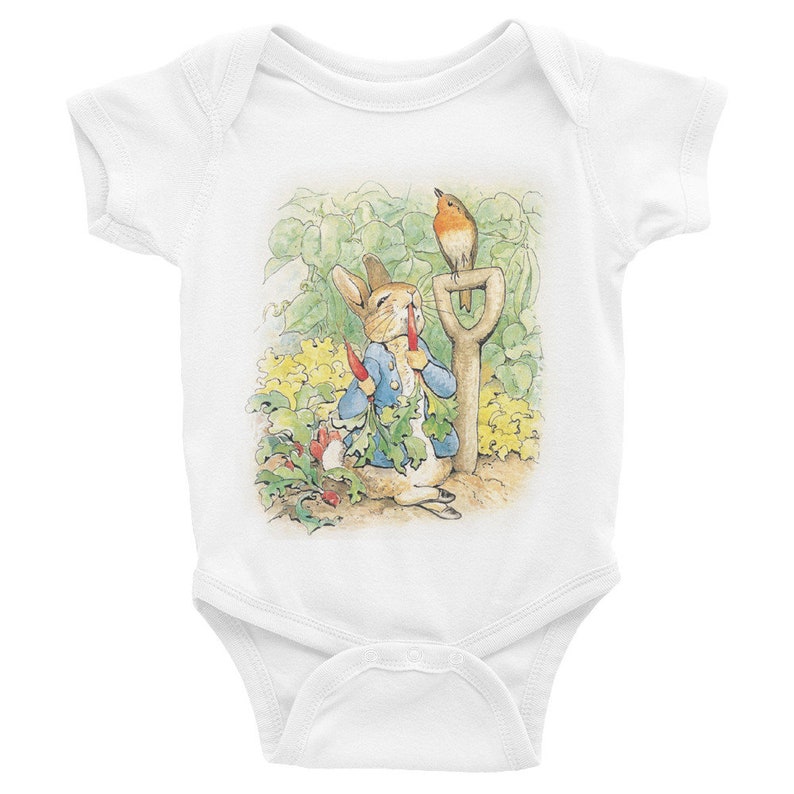 peter rabbit baby onesie