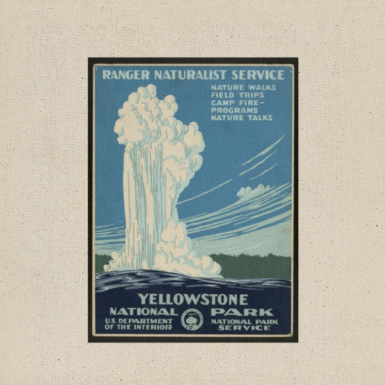 Yellowstone U.S National Park Old Faithful Tote Bag