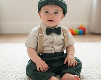 Béret Français Enfant - Bonnet Tricoté à Fleurs - Taille 3-48 Mois - 5 Couleurs