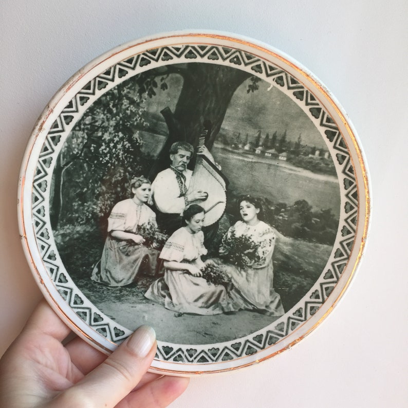 Original ukrainische Keramik kleine dekorative Pfund Platte. | Etsy