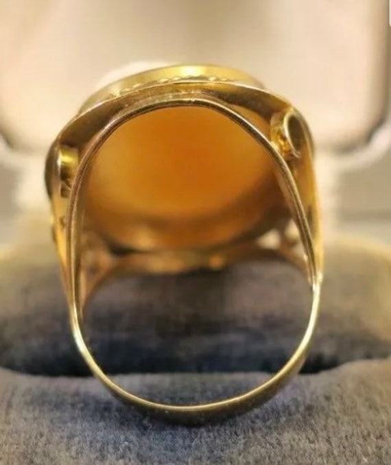 14k Gold Antique Victorian ~ Cameo Ring ~ Size 6 - image 4