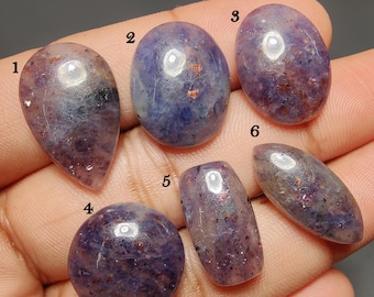 Iolite Sunstone Gemstone, AAA+ Quality Semi-Precious Stone, Natural Gem for Jewelry Making, Healing Crystal & Jewelry Crafting Supplies