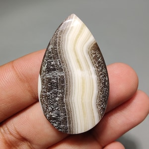 Zebra calcite Gemstone, AAA+ Quality Semi-Precious Stone Perfect for Jewelry Making, Healing Purpose and Jewelry Crafting.