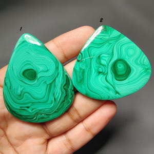 Malachite Gemstone, AAA+ Quality Semi-Precious Stone Perfect for Jewelry Making, Healing Purpose and Jewelry Crafting.