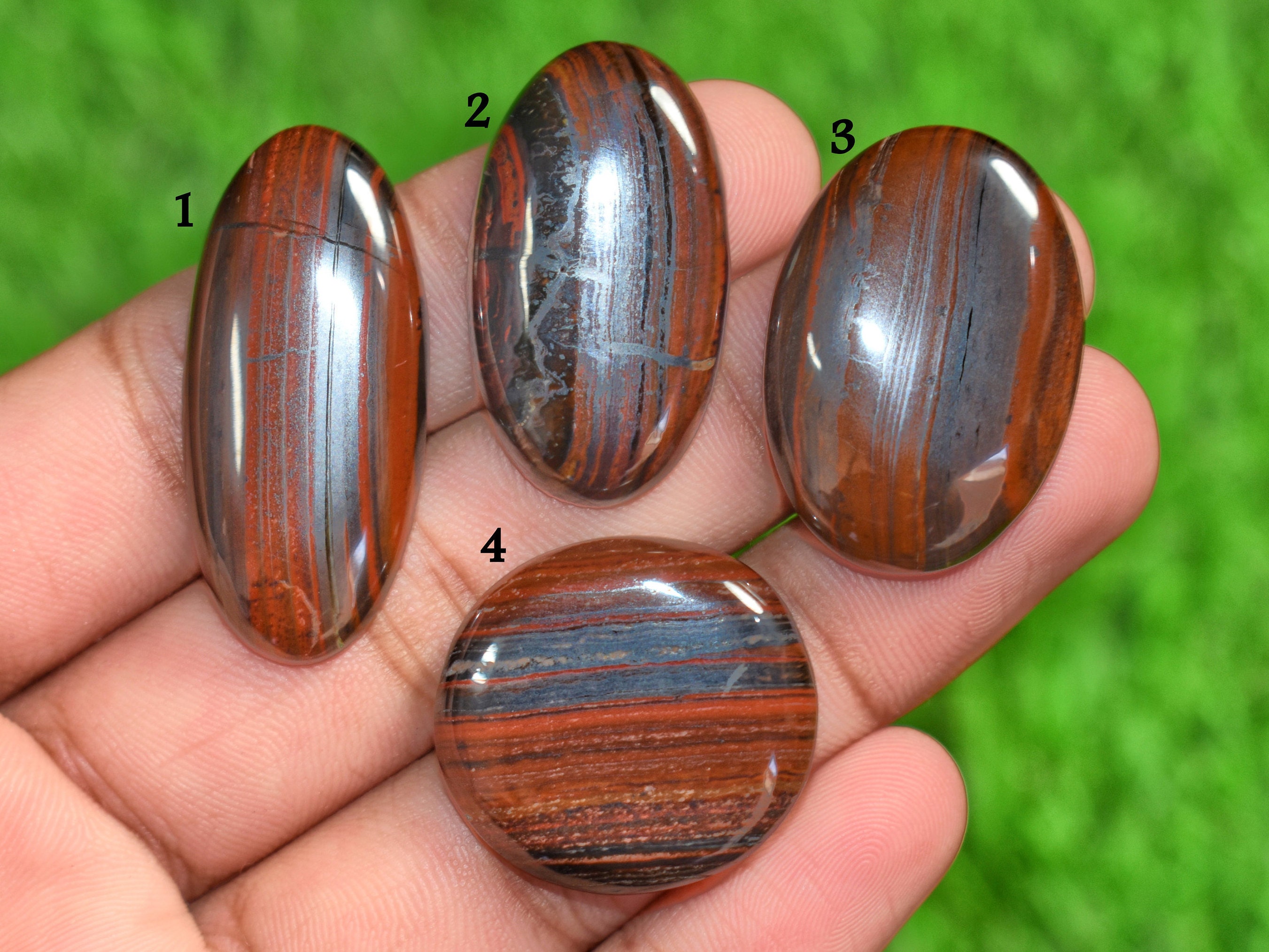 100 Natural Tiger Iron stone Cabochon Gemstone AAA Quality Etsy
