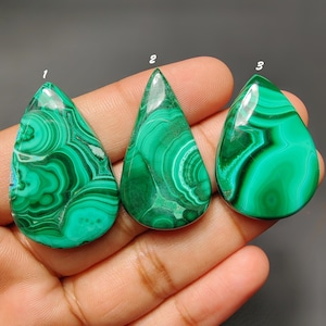Malachite  Gemstone, AAA+ Quality Semi-Precious Stone Perfect for Jewelry Making, Healing Purpose and Jewelry Crafting.