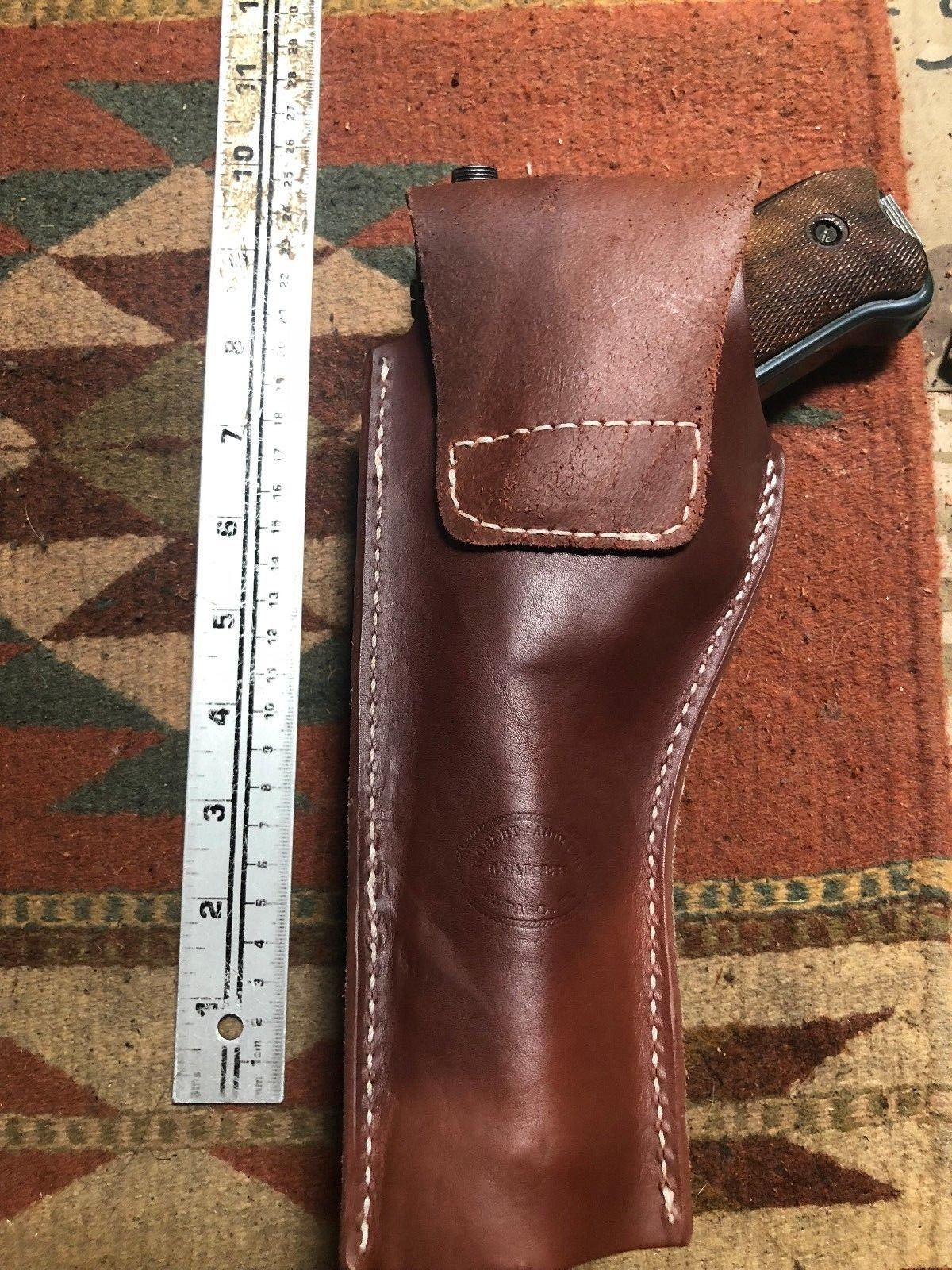 Ruger Mark I II III IV Tanned Leather Holster w Magazine Pouch Mk & Standard 4.75, 5.5, 6, 6.88 Barrels
