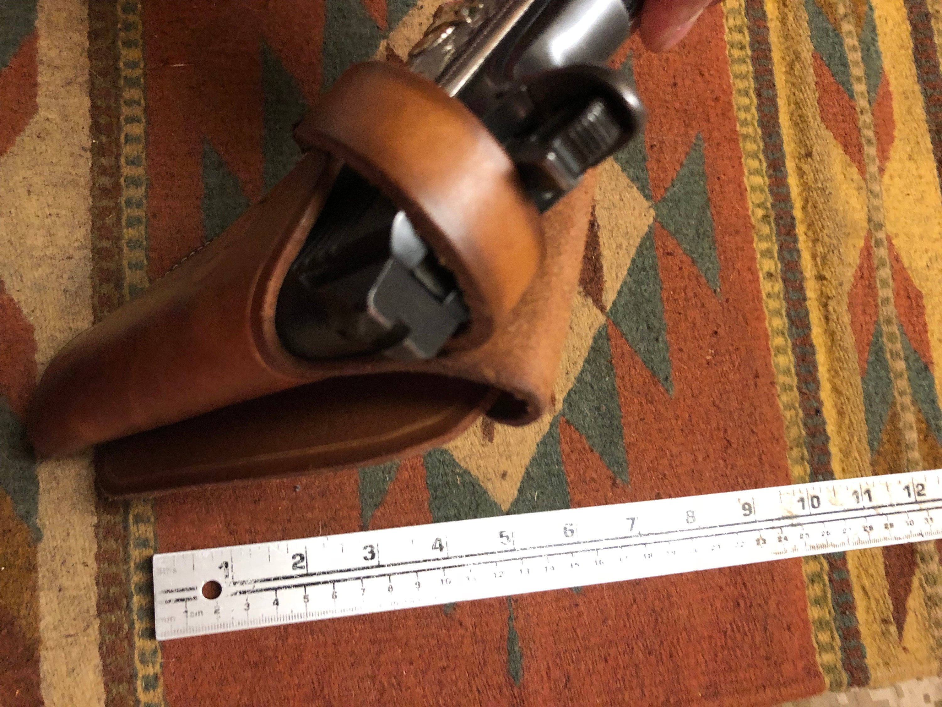 Western Leather Wild Bunch Style Holster Fits Colt Springfield Ruger RIA Remington Taurus 45 Model 1911