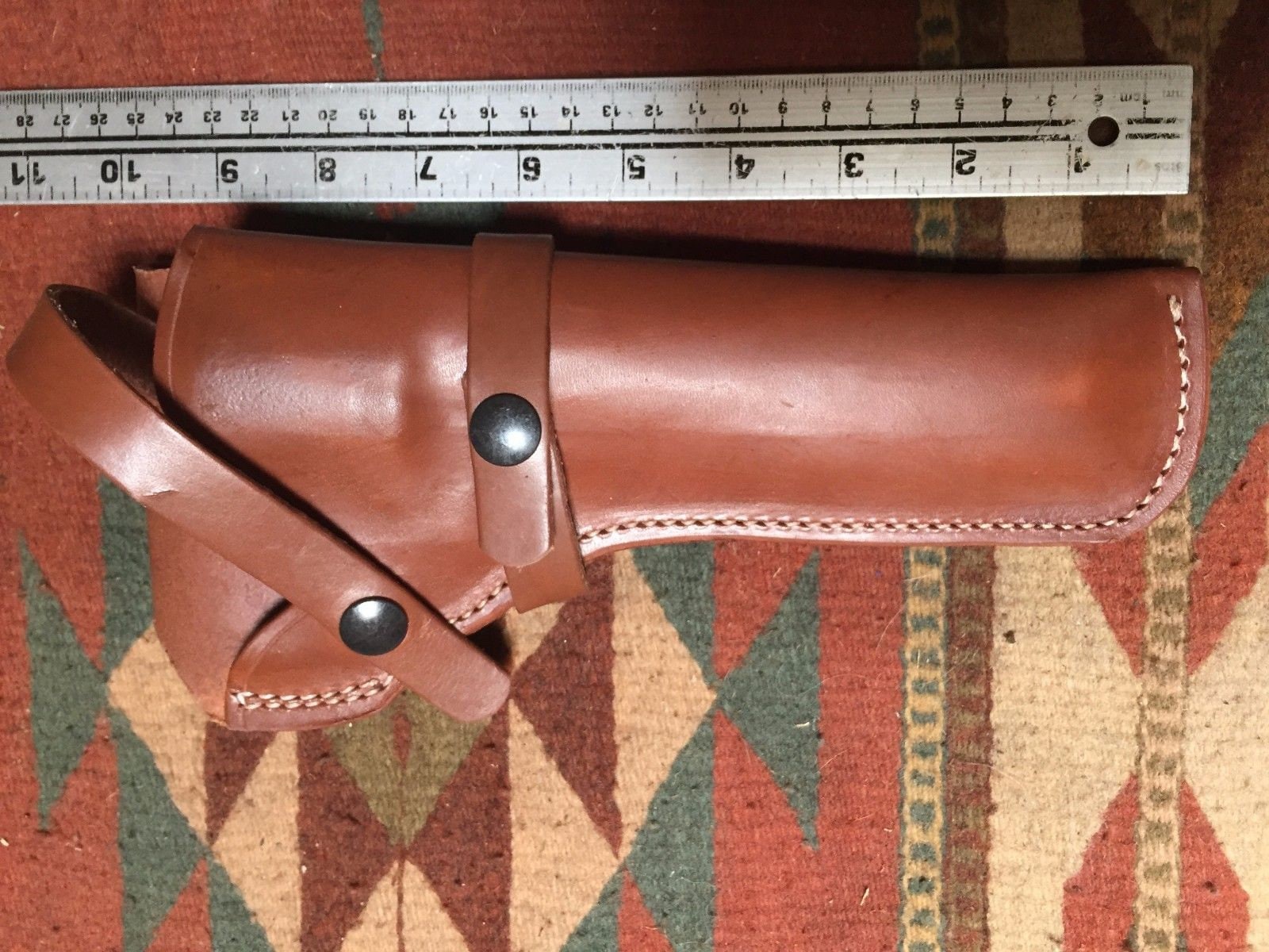 Western Leather Field Holster Fits S&W 586 686 66 19 10 Ruger GP100 Taurus 627 Colt Python King Cobra 6&quot;