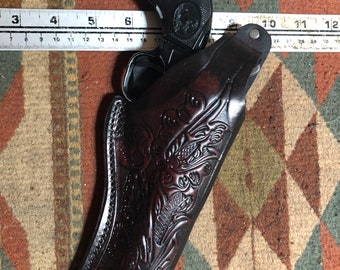 Fits Ruger Wrangler Heritage Rough Rider Colt Chiappa & Pietta 1873 4.62-4.75" 22Cal Single Action Thumb Break Field with Floral Scroll