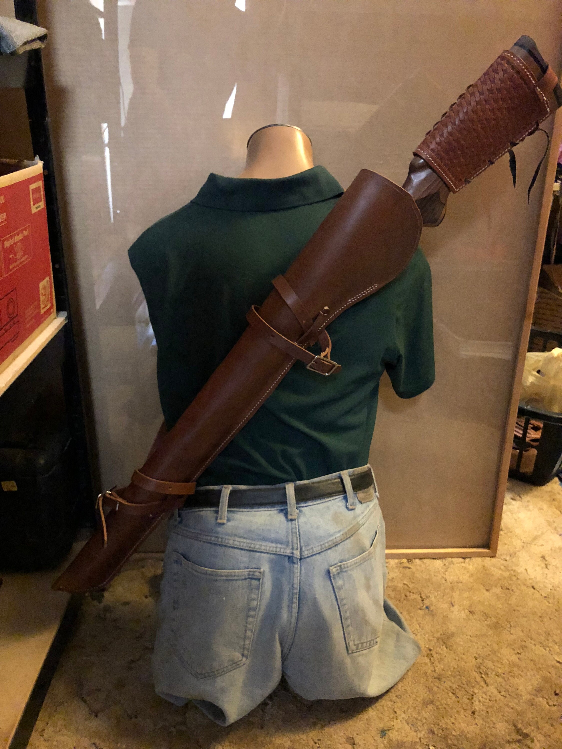 Leather Rifle Scabbard for Lever Action Carbine Horseback or Etsy