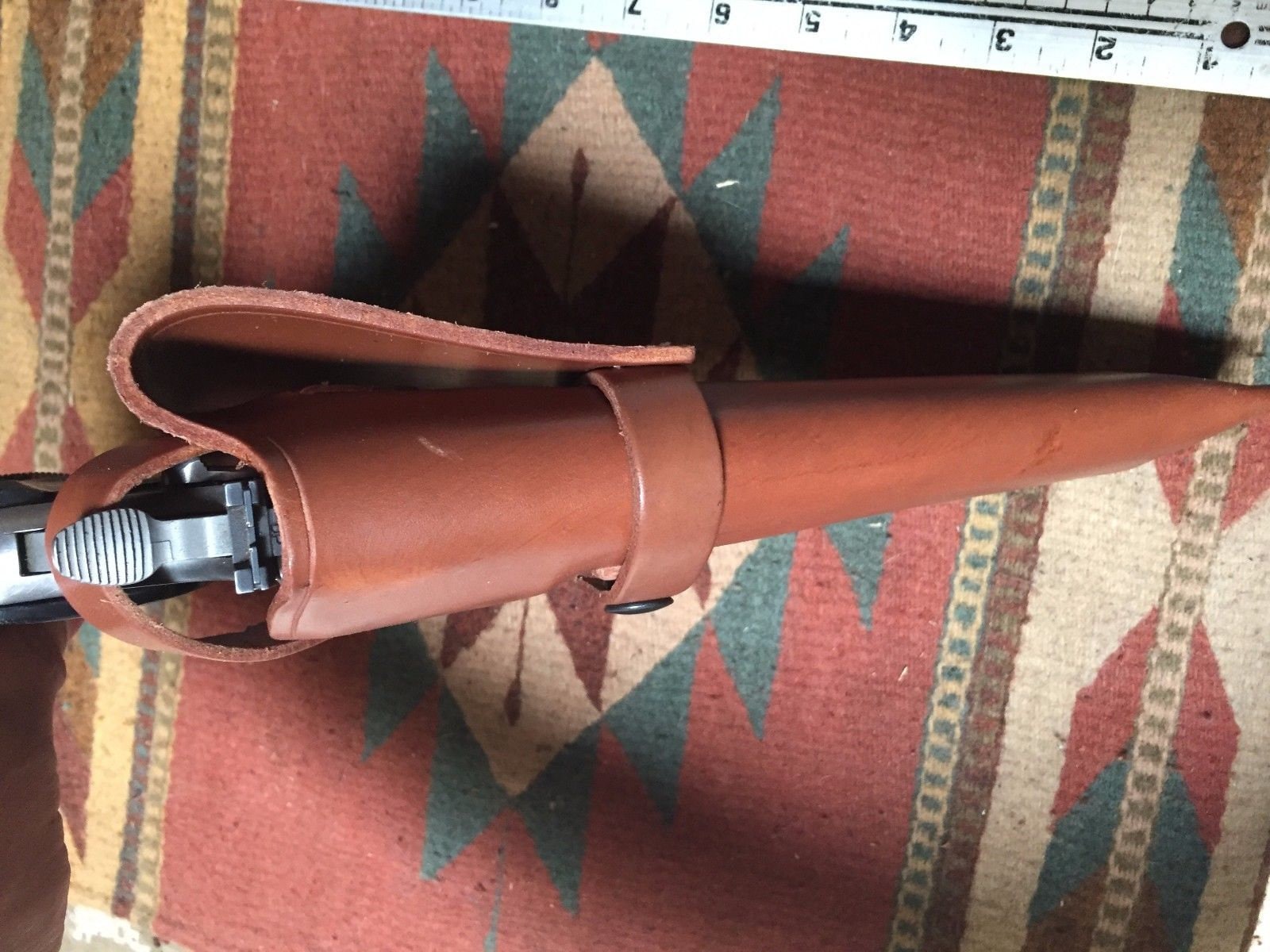 Western Leather Field Holster Fits S&W 586 686 66 19 10 Ruger GP100 Taurus 627 Colt Python King Cobra 6&quot;