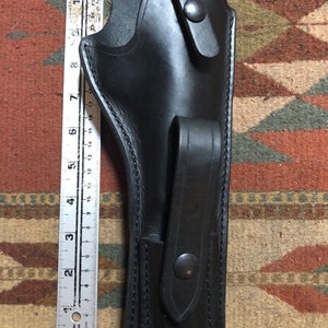 Leather Field Holster Black Leather Fits Ruger Mk Mark 1 2 3 4 I II III IV image 2