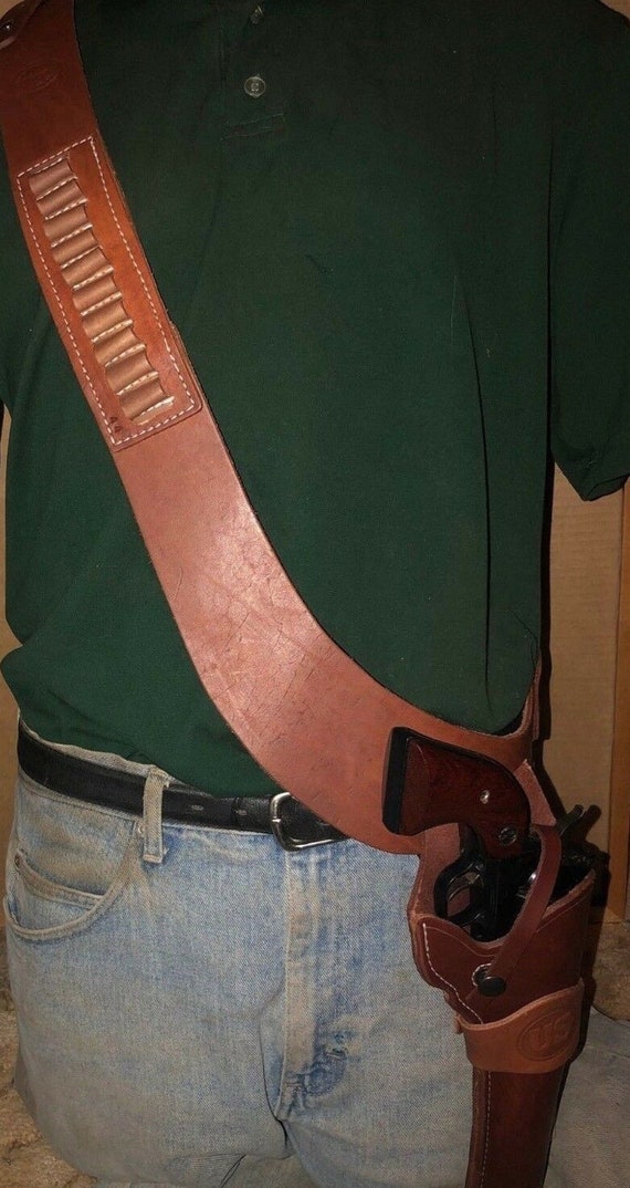 Leather top bandolier holster