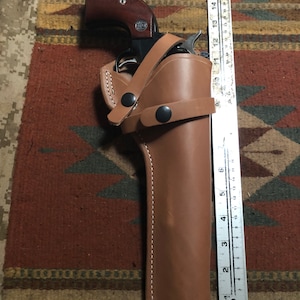 Leather Field Holster FITS Ruger Blackhawk / Super Blackhawk 44/45 made to fit 4.62/5.5/6.5/7.5&quot; Barrel