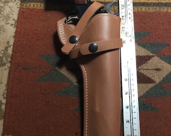 Funda de cuero para campo, compatible con Ruger Blackhawk/Super Blackhawk 44/45, diseñada para adaptarse a cañones de 4,62/5,5/6,5/7,5".