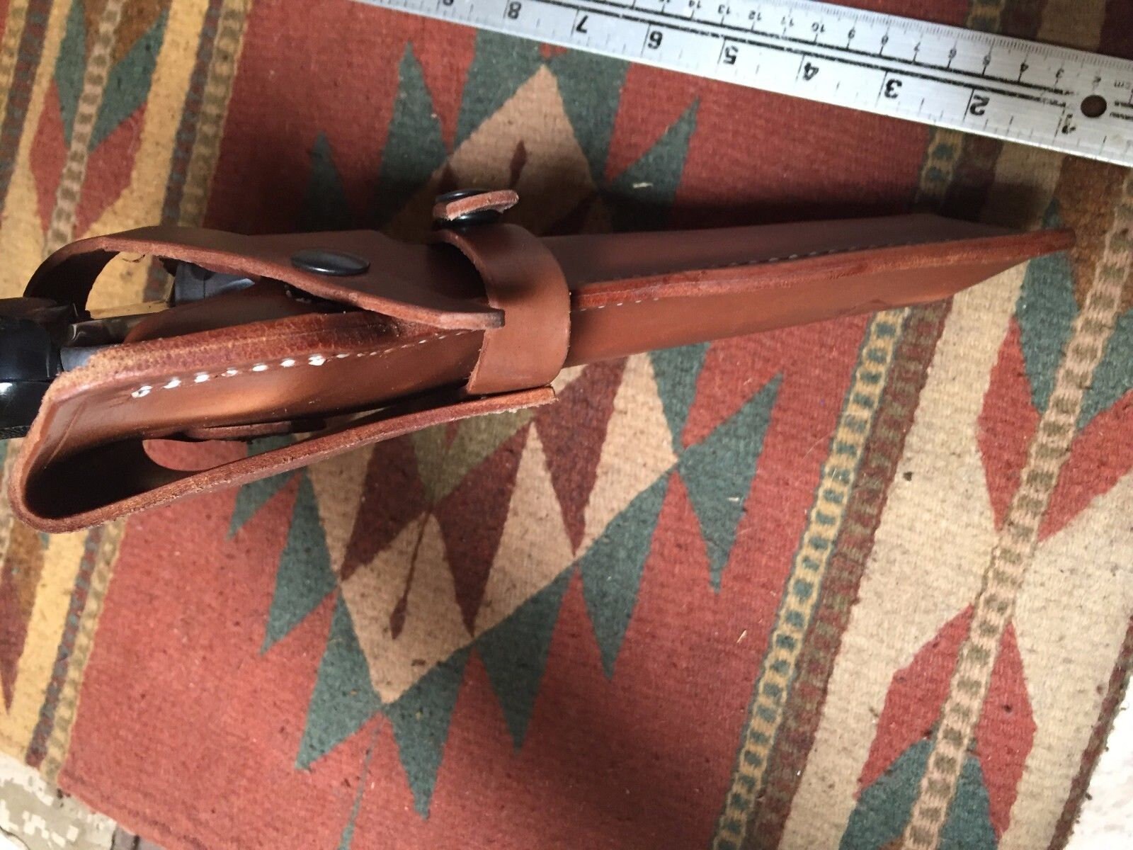 Western Leather Field Holster Fits S&W 586 686 66 19 10 Ruger GP100 Taurus 627 Colt Python King Cobra 6&quot;