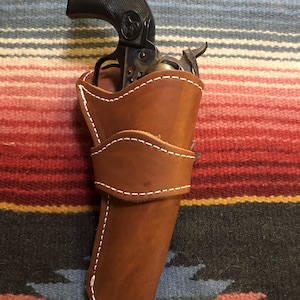 Fondina in pelle morbida Western adatta per Colt SAA Ruger Vaquero Uberti Cattleman Pietta EMF Traditions 1873 Revolver