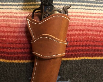 Western Soft Lined Leather Holster Fits Colt SAA Ruger Vaquero Uberti Cattleman Pietta EMF Traditions 1873 Revolver