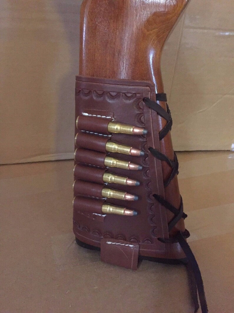30 30 Winchester Caliber Leather Ammo Cartridge Rifle Stock Etsy
