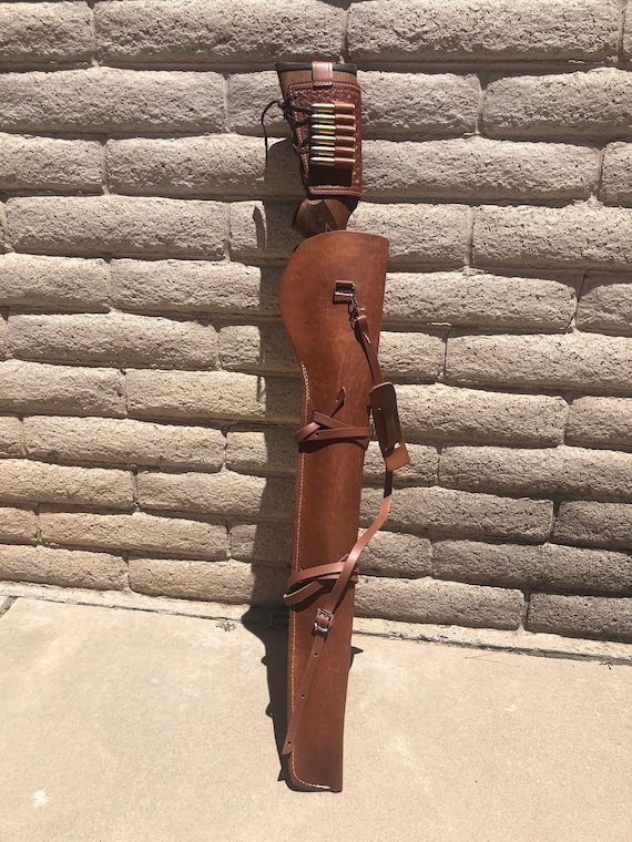 Leather Rifle Scabbard for Lever Action Carbine Horseback or Etsy Canada