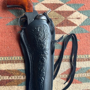 Fast Draw Western Lederholster für Colt SAA 1873 Peacemaker and Clones Uberti Pietta Chiappa Ruger New Vaquero +