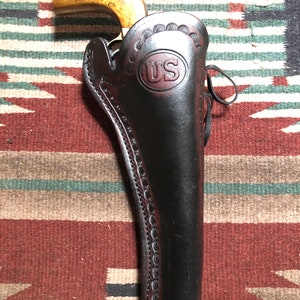 Fondina in pelle western adatta per Remington 1858 Colt 1860 Army Revolver 8" e Ruger Old Army 7,5"