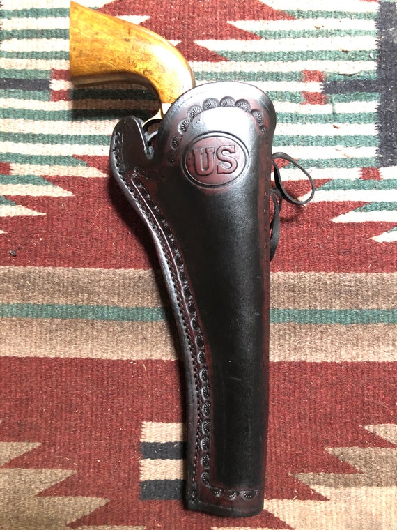 Western Leather Holster FITS Remington 1858 Colt 1860 Army Etsy Canada