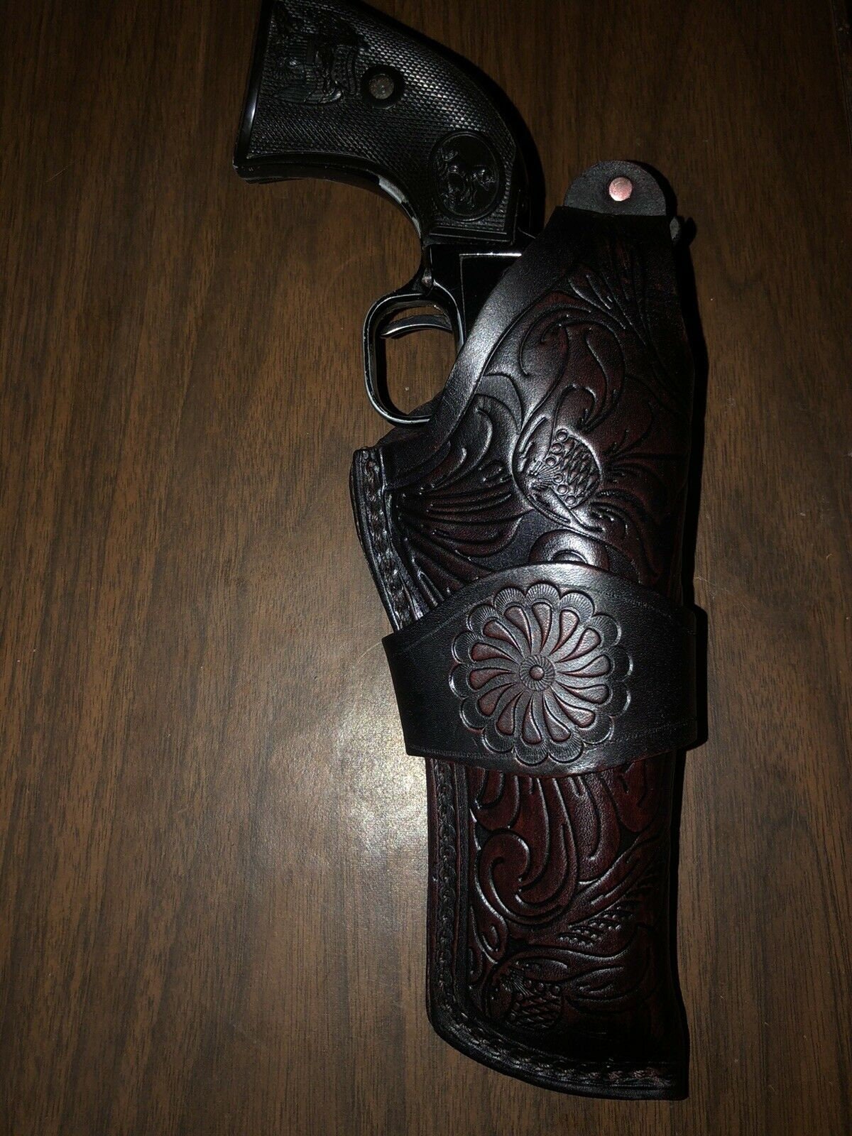Fits Heritage Rough Rider 22 Western Style Leather Thumb Break Holster  Floral Straight Belt Loop - Etsy