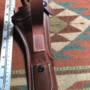 Hölster i garvat läder med reservficka passar Ruger Mark Mk II III IV 22-w sikte bild 7