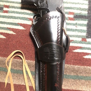 PAST voor Ruger Single Six en Single Nine, Heritage Rough Rider met een leren valholster van 6 1/2&quot; Bar