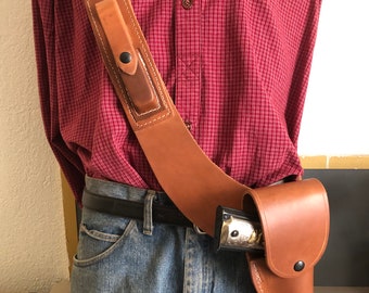 Leather Over the Shoulder Holster for Colt Model 1911 Kimber RIA ATI Citadel Springfield Ruger SR1911 Remington R1