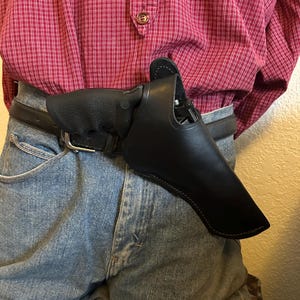 Black Leather Two Position Holster Cross Draw Fits Smith Wesson 25 27 28 29 625 627 629 Taurus Model 44