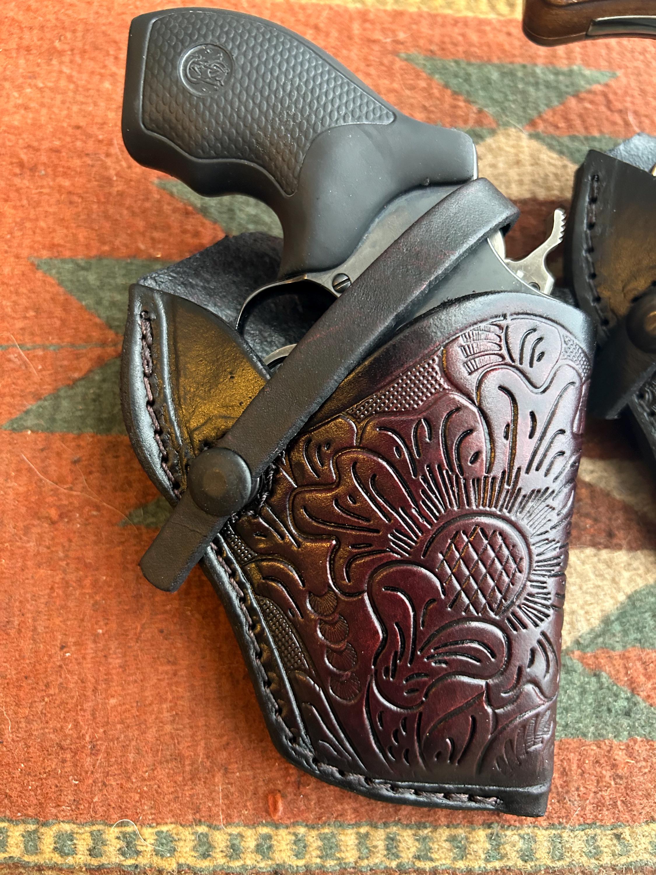 Leather Field Holster Fits S&W Model 36 37 60 37 Taurus Model 85