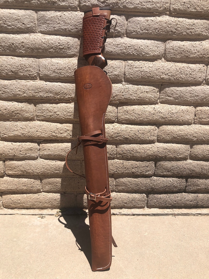 Leather Rifle Scabbard for Lever Action Carbine Horseback or Etsy