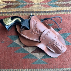 FITS Colt SAA PeacemakerUberti Cattleman Pietta EMF Chiappa 1873 Ruger New Vaquero Western Holster Cross Draw