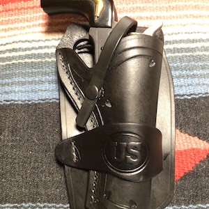 Western Field Holster Fits Colt SAA Ruger New Vaquero Uberti Pietta EMF Chiappa 1873 Heritage Rough Rider 4.75&quot; Barrel