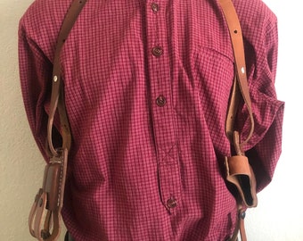 Leather Shoulder Holster Horizontal FITS Colt Kimber Springfield Ruger Remington RIA Citadel Model 1911