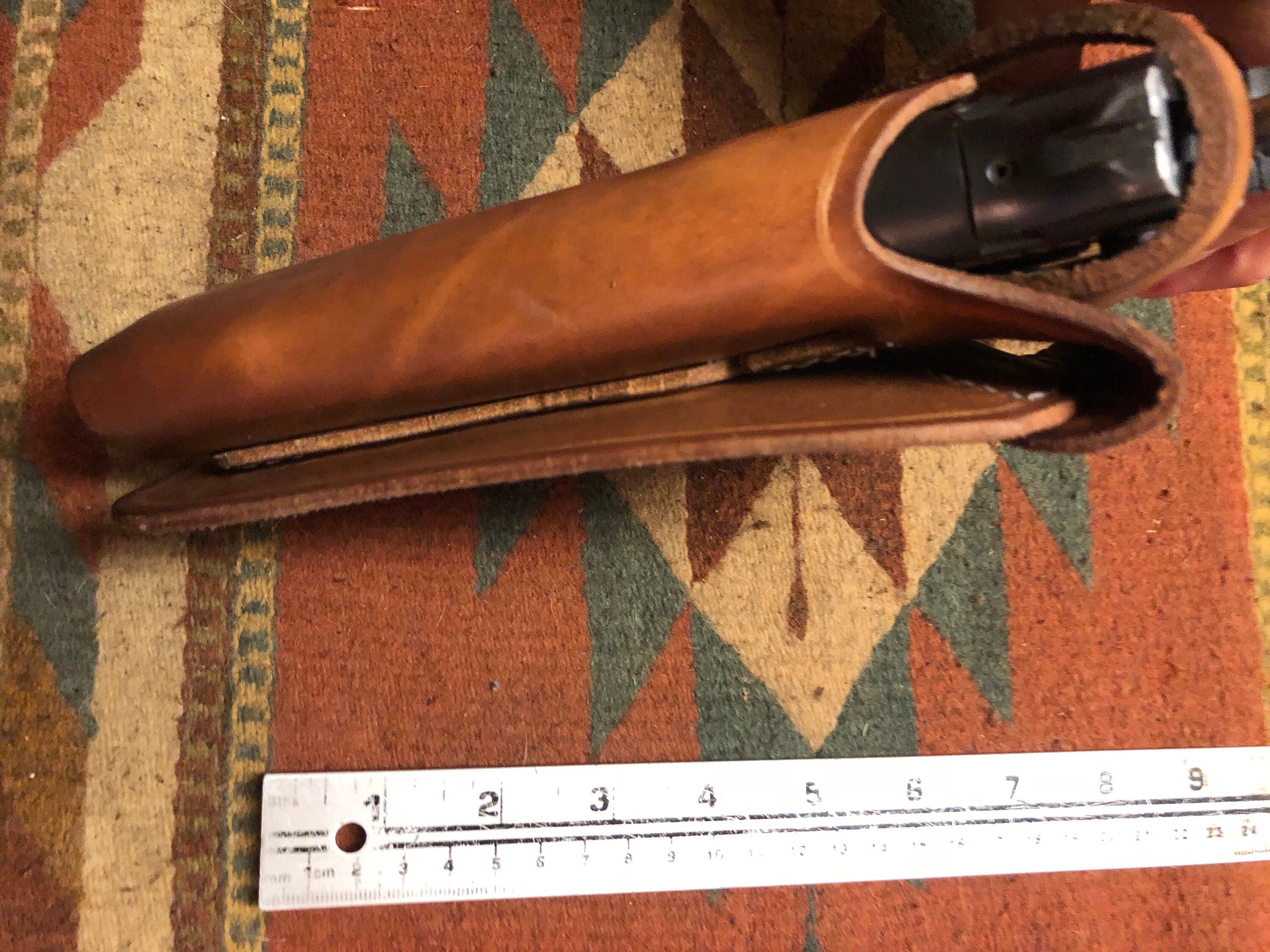 Western Leather Wild Bunch Style Holster Fits Colt Springfield Ruger RIA Remington Taurus 45 Model 1911