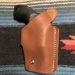 Four Position Leather Holster Cross Draw Small of the Back Strong Side FITS Smith & Wesson Model 36 37 637, Taurus Model 85 685