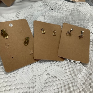 Vintage clip on earrings