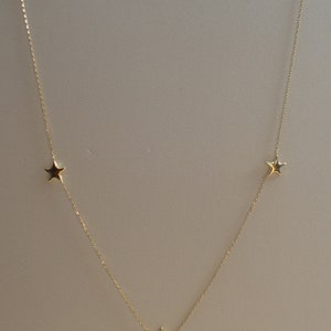 Star Charm Necklace, Star Jewelry, Dainty Necklace, Celestial Jewelry, Tiny Star Necklace, Layering Necklace