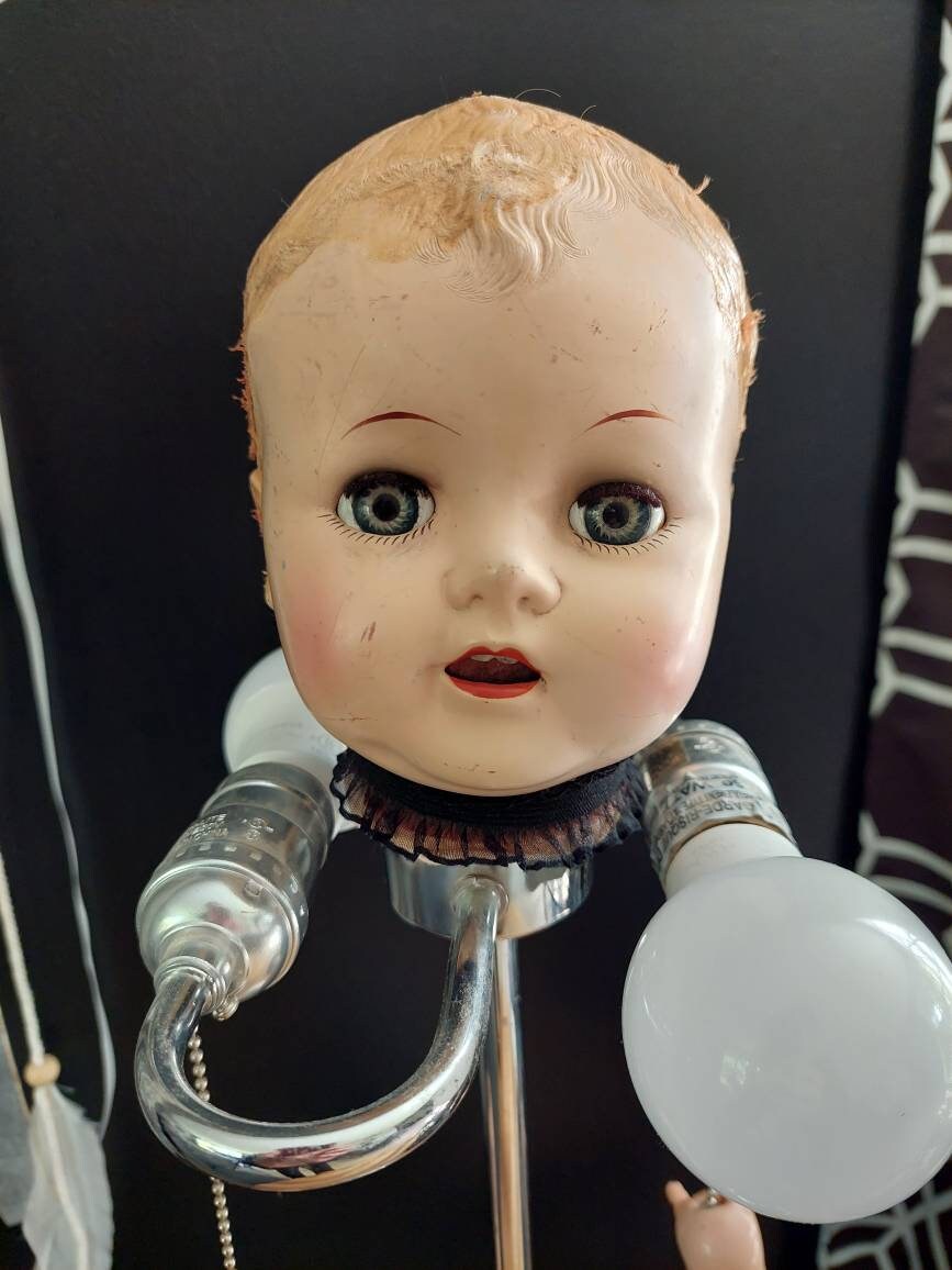 Vintage Doll Lamp Etsy