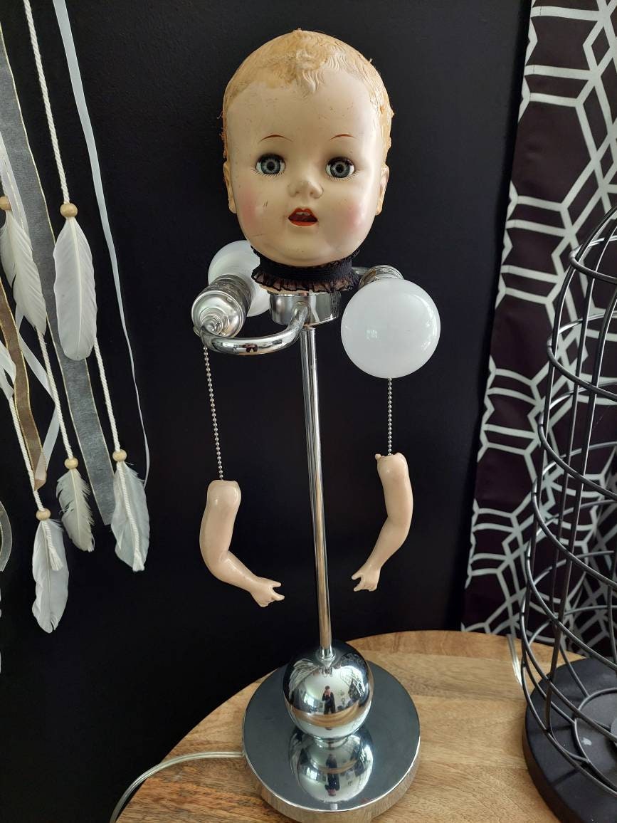 Vintage Doll Lamp Etsy