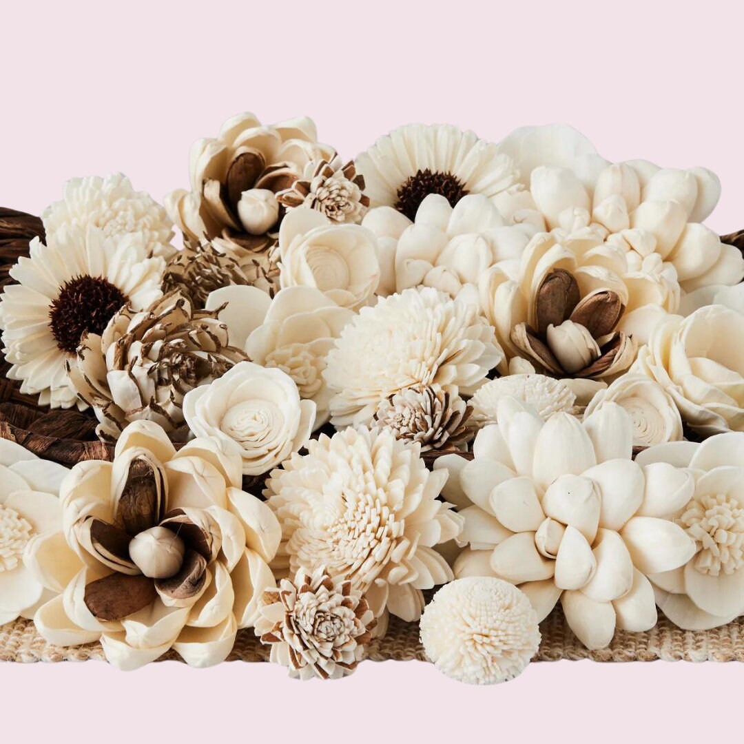 【w.o.d.】 F.L.O.W.E.R.S. Wildflower Assortment - 50 Quantity - Sola Wood Flower - Etsy Canada