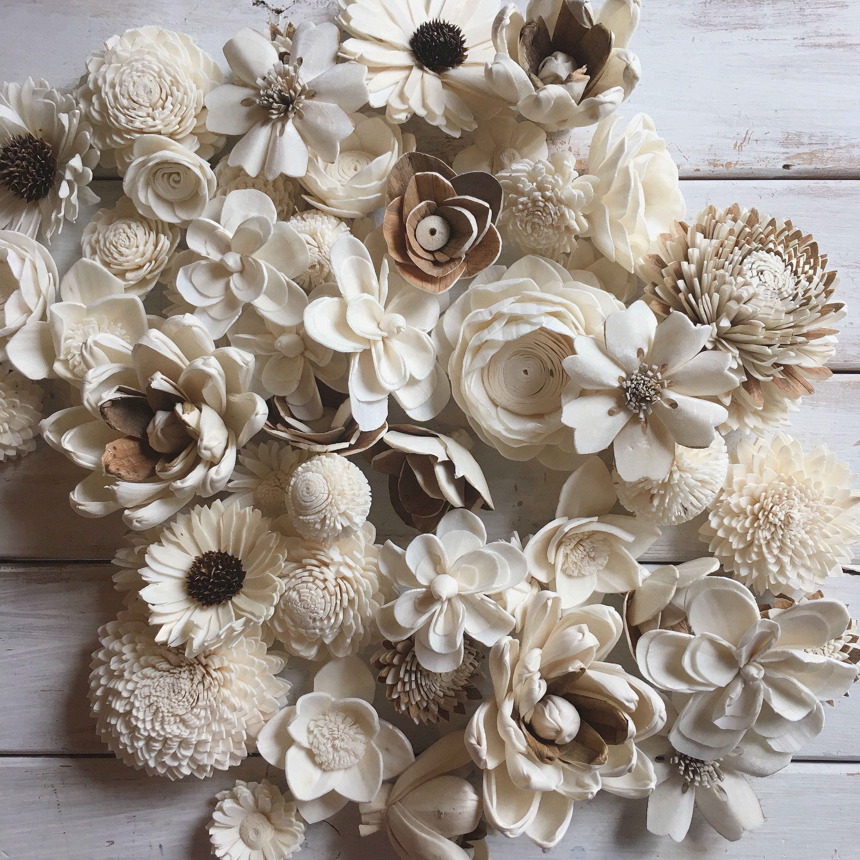 Wildflower Assortment - 50 Quantity - Sola Wood Flower - Etsy