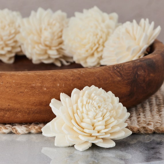 Zinny - 1 Inch - Sola Wood Flower - Etsy