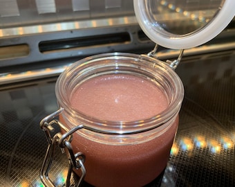 Come fare uno scrub allo zucchero, prodotti per la cura della pelle fatti in casa, regali di Natale, fai da te